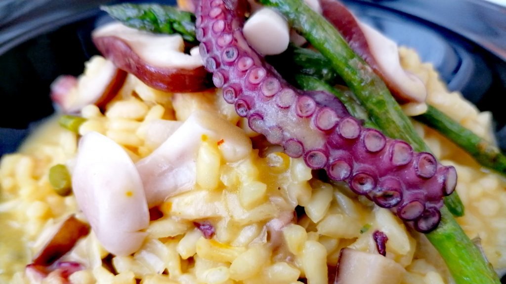 Risotto de pulpo. Foto de: Alacena del mar.